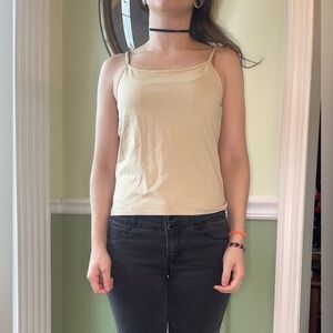 Ann Taylor Y2K beige tank top cami